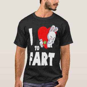 I Liebe zur Furz Jugend Farter Erwachsene Kaninche T-Shirt