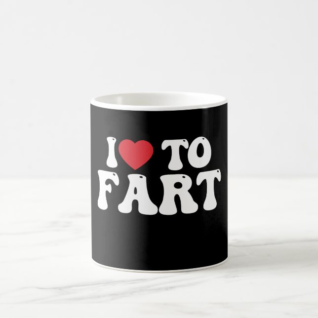 I Liebe zur Furz Kaffeetasse (Mittel)