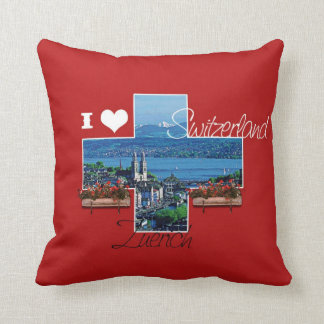 I Liebe Zürich, die Schweiz - Kissen