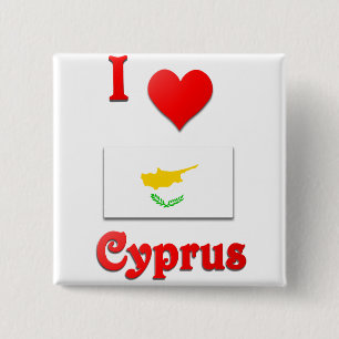 I Liebe Zypern Button