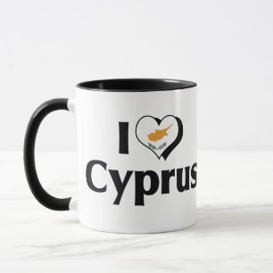 I Liebe Zypern-Flagge Tasse