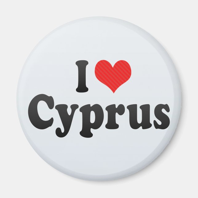 I Liebe Zypern Magnet (Vorne)