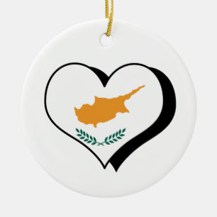 I Liebe Zypern-Ornament Keramikornament
