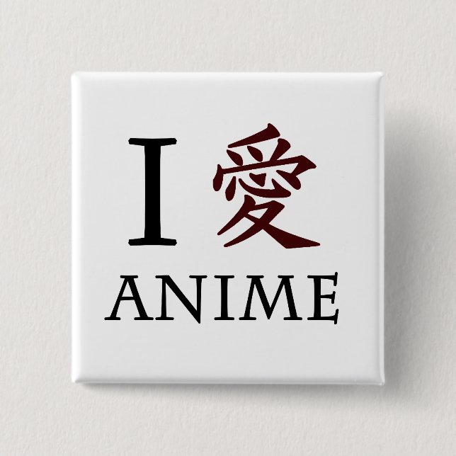 I LiebeAnime Button (Vorderseite)