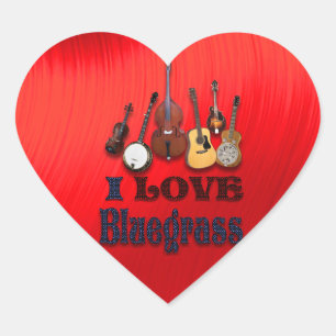 I LIEBEBLUEGRASS - AUFKLEBER