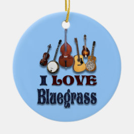 I LIEBEbluegrass-VERZIERUNG Keramikornament