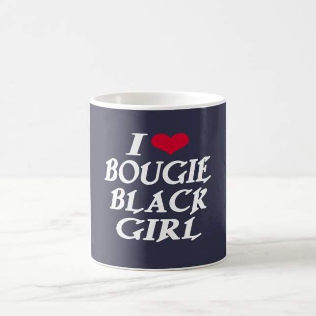 I LIEBEbougie-SCHWARZ-MÄDCHEN Kaffeetasse (Mittel)