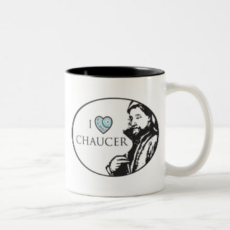 I Liebechaucer-Tasse Zweifarbige Tasse
