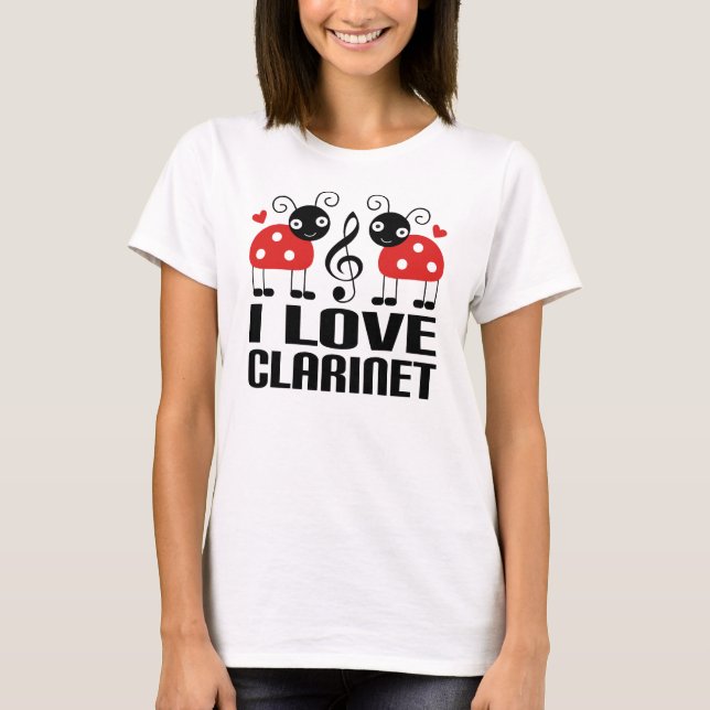 I Liebeclarinet-Marienkäfer T-Shirt (Vorderseite)