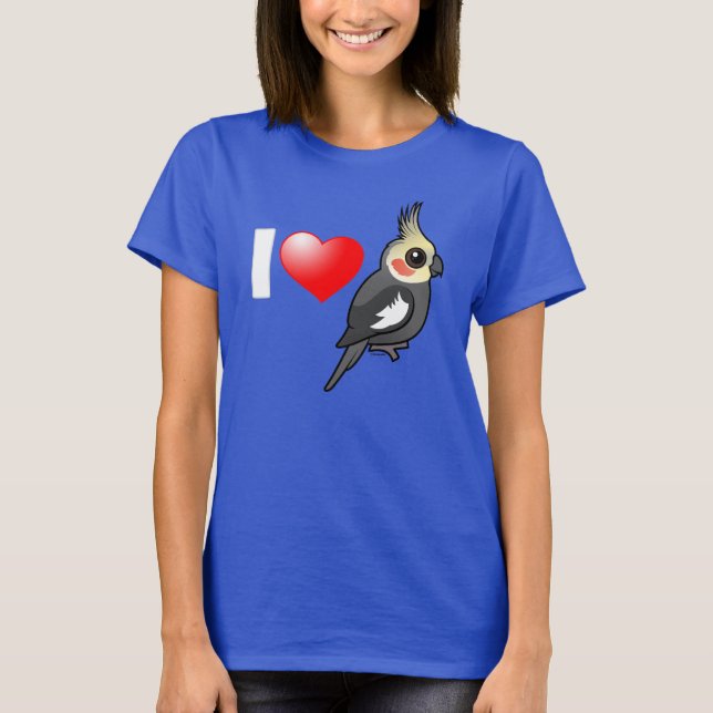 I LiebeCockatiels T-Shirt (Vorderseite)