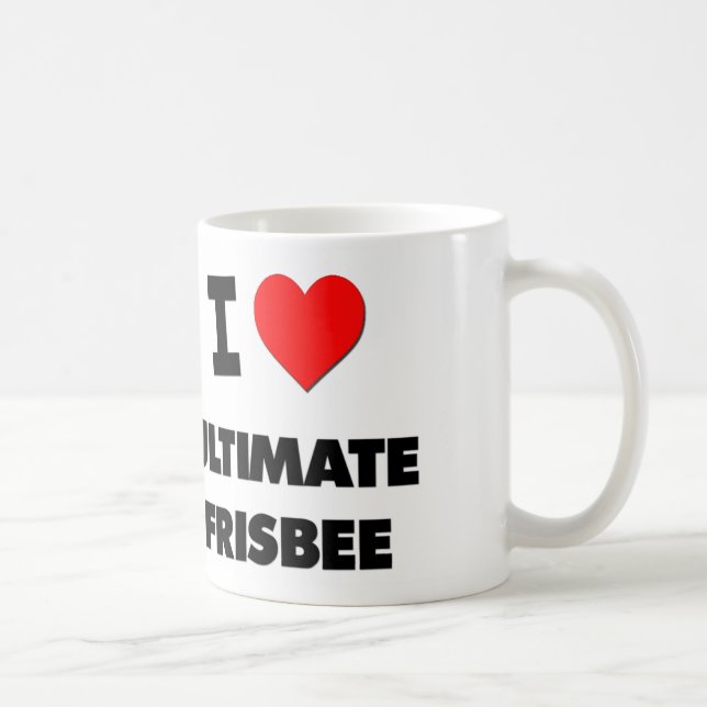 I Liebeentscheidender Frisbee Kaffeetasse (Rechts)