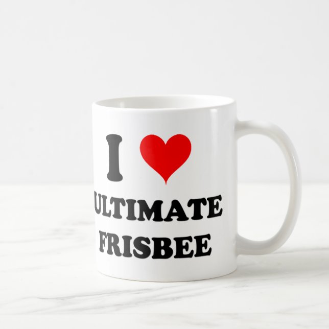 I Liebeentscheidender Frisbee Kaffeetasse (Rechts)