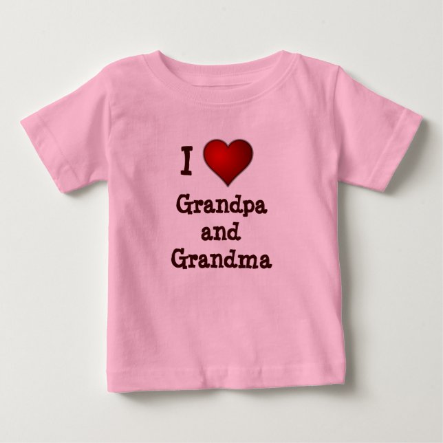 I Liebegroßvater und Baby T-shirt (Vorderseite)