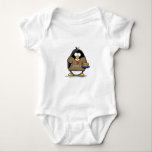 I LiebeLatkesPenguin Baby Strampler<br><div class="desc">Ein Spaßfeiertags-Pinguin gerade für das Chanukka. Führen Sie Ihren Feiertagsgeist mit diesem niedlicher Latke liebevollen Penguin vor.</div>