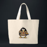 I LiebeLatkesPenguin Jumbo Stoffbeutel<br><div class="desc">Ein Spaßfeiertags-Pinguin gerade für das Chanukka. Führen Sie Ihren Feiertagsgeist mit diesem niedlicher Latke liebevollen Penguin vor.</div>