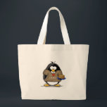 I LiebeLatkesPenguin Jumbo Stoffbeutel<br><div class="desc">Ein Spaßfeiertags-Pinguin gerade für das Chanukka. Führen Sie Ihren Feiertagsgeist mit diesem niedlicher Latke liebevollen Penguin vor.</div>
