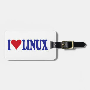 I LiebeLinux Gepäckanhänger