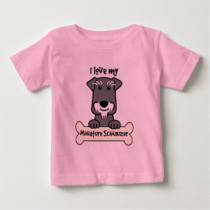 I LiebeminiaturSchnauzers Baby T-shirt