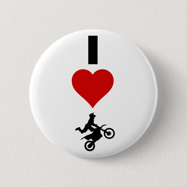 I LiebeMotocross (vertikal) Button (Vorderseite)
