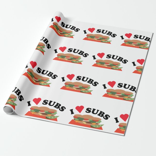 I Lieben Geschenkpapier (Ungerollt)