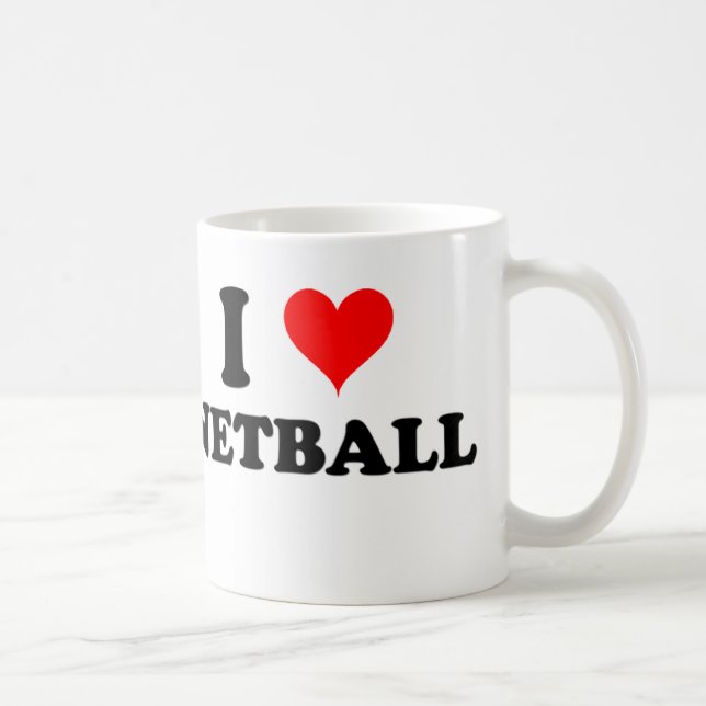 I LiebeNetball Kaffeetasse (Rechts)