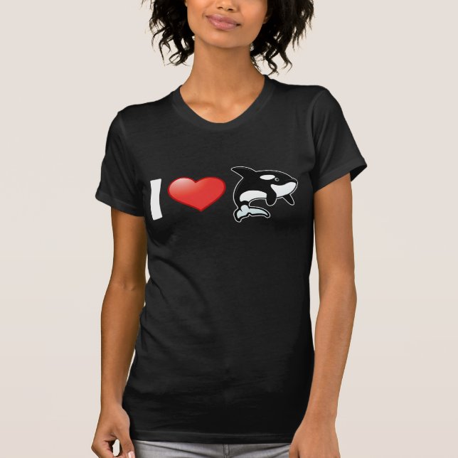 I LiebeOrcas T-Shirt (Vorderseite)