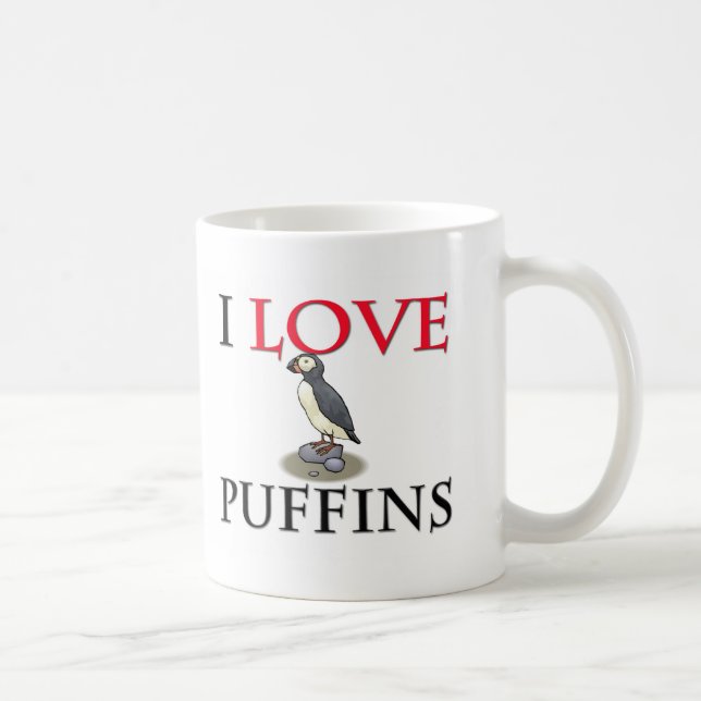 I LiebePuffins Kaffeetasse (Rechts)