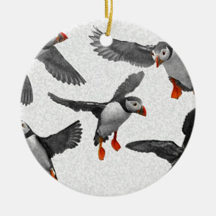 I LiebePuffins! Keramik Ornament