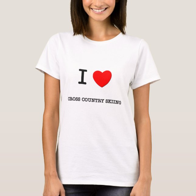 I Liebequerlandskifahren T-Shirt (Vorderseite)
