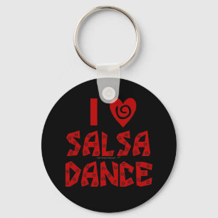 I Liebesalsa-Tanz-kundenspezifischer Schlüsselanhänger