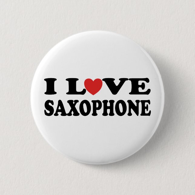 I Liebesaxophone-Knopf Button (Vorderseite)