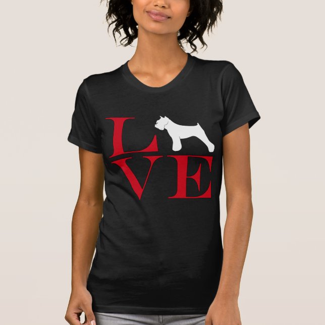 I LiebeSchnauzers - Dunkelheit farbiges T-Shirt (Vorderseite)