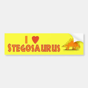 I Liebestegosaurus-niedliche Autoaufkleber