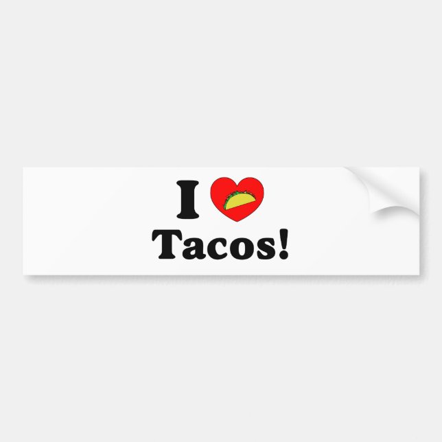 I LiebeTacos Autoaufkleber (Vorne)