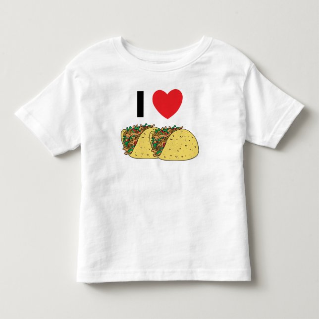 I Liebetacos-Kleinkind Kleinkind T-shirt (Vorderseite)