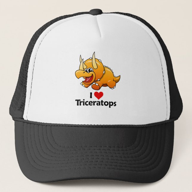 I LiebeTriceratops Truckerkappe (Vorderseite)