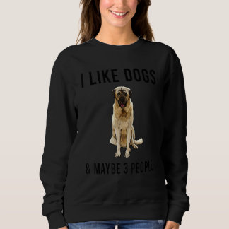 I Like Anatolian Shepherd Dogs And Maybe 3 People Sweatshirt