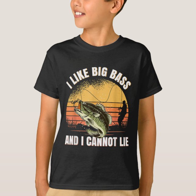 I Like Big B And I Cannot Lie Fishing  T-Shirt (Vorderseite)