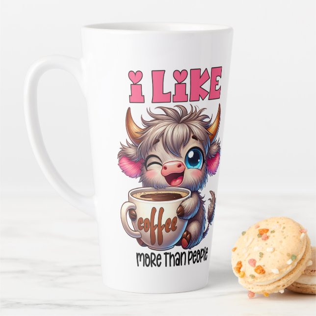 I Like Coffee More Than People  Milchtasse (Beispiel)