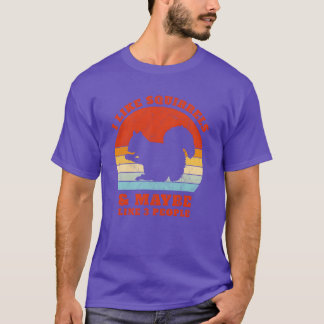 I Like Flying Squirrels Vintage Sunset Cute Women  T-Shirt