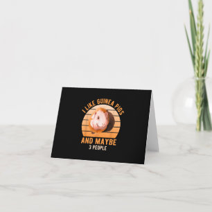I like Guinea Pigs Wheels Cavy Lover Guinea Mama Karte