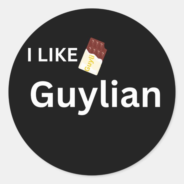i like guylian runder aufkleber (Vorderseite)