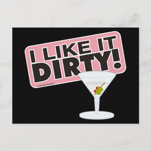 I Like it Dirty Postcards Postkarte (Vorderseite)