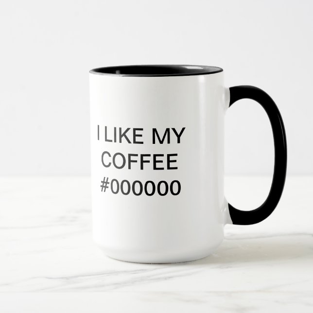 I LIKE MY COFFEE #000000 - Mug for concepteur de (Droite)