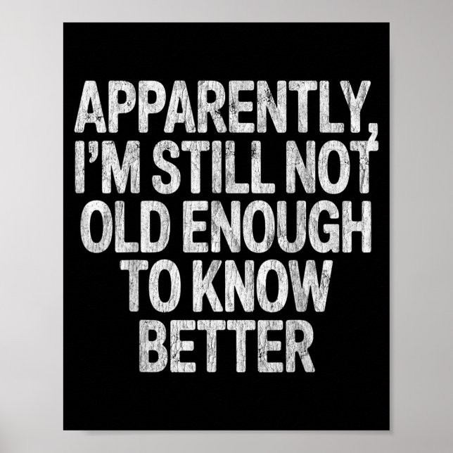 I Like My Husband A Little Bit Younger Saying Sarc Poster (Vorne)