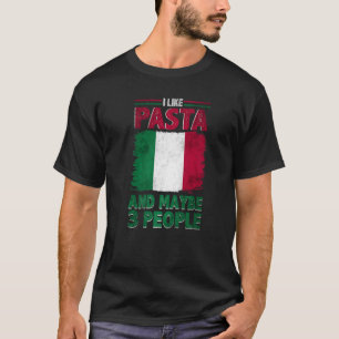 I like Pasta Italy Culture Italia Flag Pre T-Shirt
