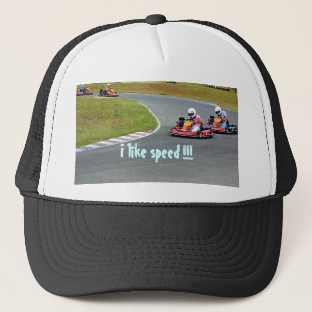 I like speed! truckerkappe (Vorderseite)