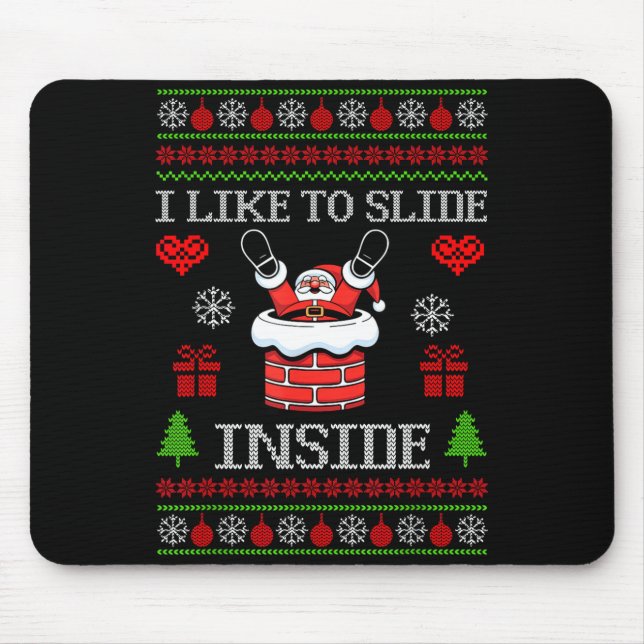 I Like To Slide Inside I Like To Ride On Top Coupl Mousepad (Vorne)