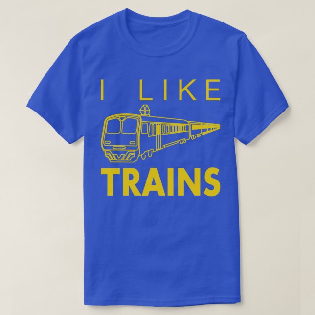I like trains  T-Shirt (Design vorne)