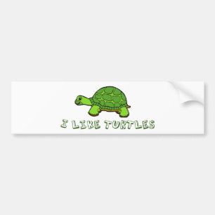 I Like Turtles Autoaufkleber